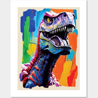 Painting Portrait Of A Tyrannosaurus Rex | T-Rex Posters and Art